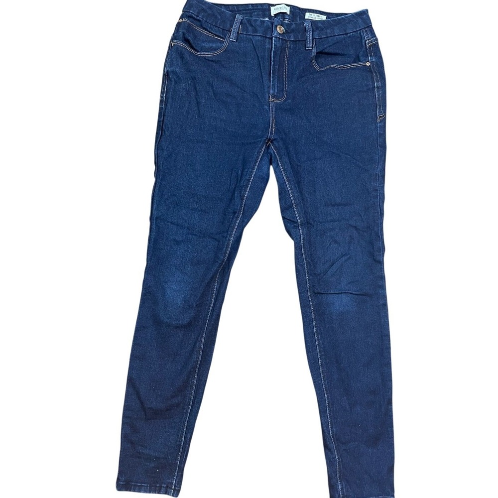 Kensie Jeans The Ultimate High Rise Skinny Dark Indigo Blue Stretch Denim 30x27